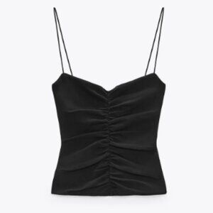 NWT Zara | Ruched Front Tank Top